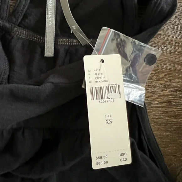 Anthropologie Georgia Tiered Sleeveless Tunic
Babydoll Tank Top Black | XS | NWT - Picture 3 of 6
